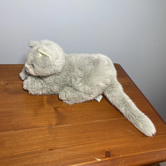 Vintage Geoffrey Toys R Us 1994 Grey Cat Plush - Picture 4 of 6
